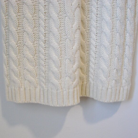 Cream Cable Knit Sweater Dress BRAND NEW NWT Chunky Mockneck Vero Moda Small - Picture 15 of 15